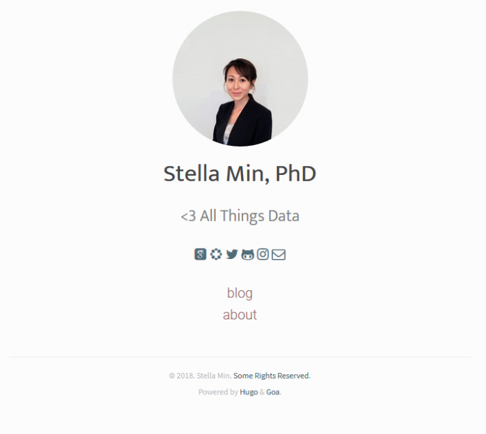 Stella Min personal website